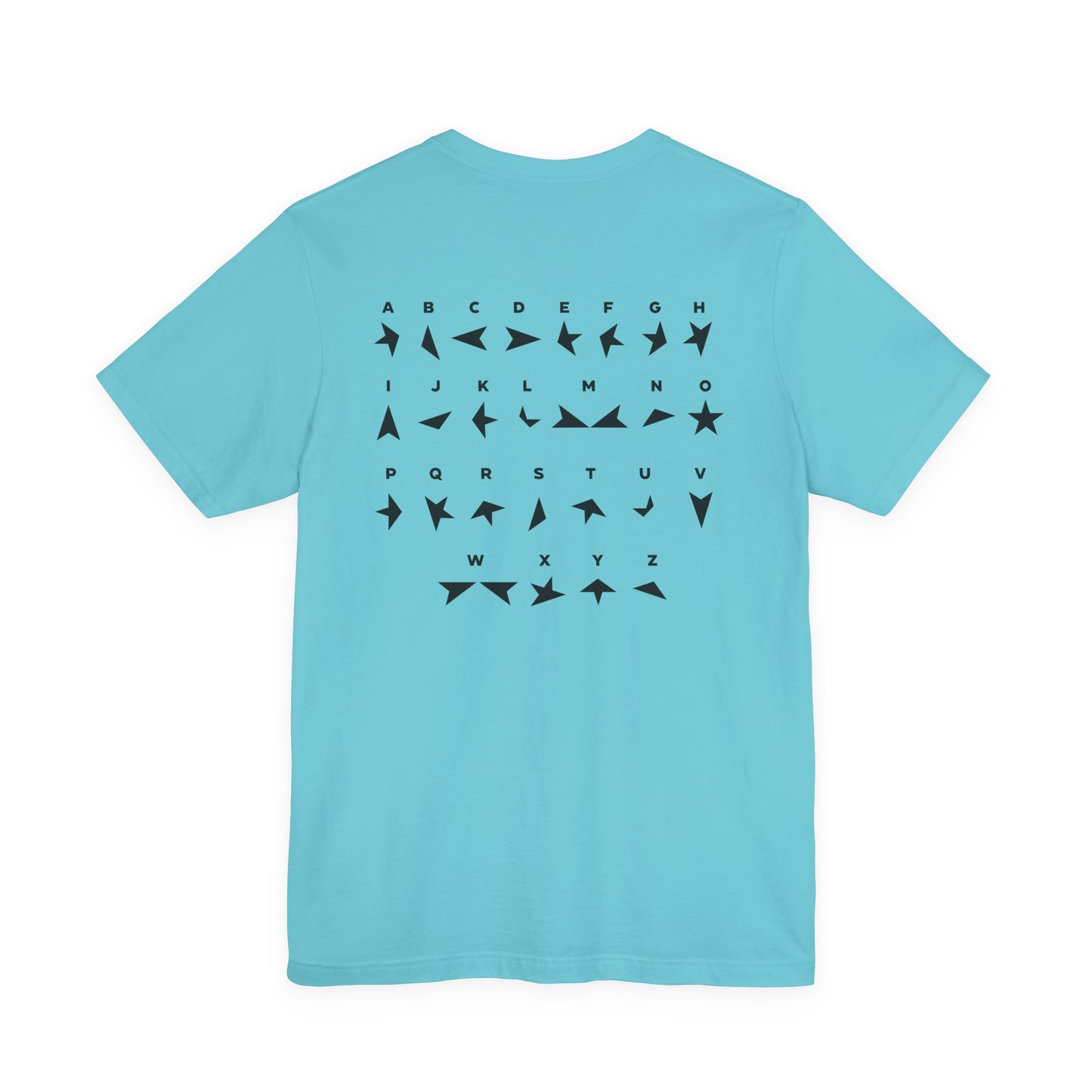 BLACKSTAR ALPHABET - DAVID BOWIE (Unisex Jersey Short Sleeve Tee)