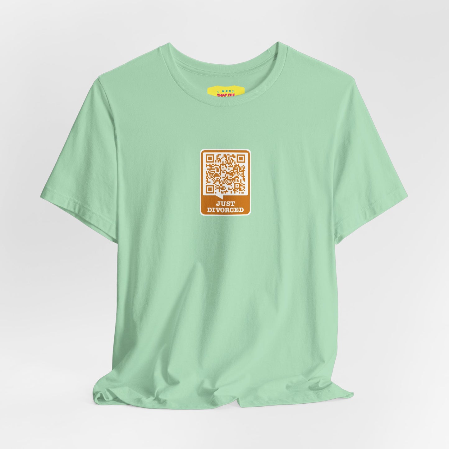 JUST DIVORCED - BRAVEHEART FREEDOM QR JOKE (Unisex Softstyle T-Shirt)