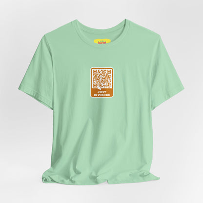 JUST DIVORCED - BRAVEHEART FREEDOM QR JOKE (Unisex Softstyle T-Shirt)