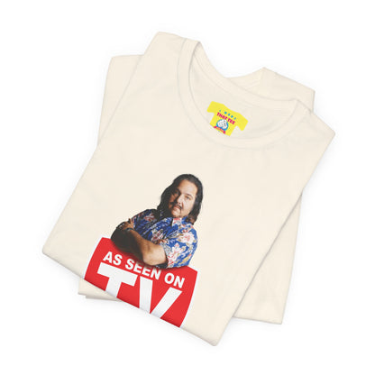 AS SEEN ON TV - RON JEREMY JOKE (Unisex Jersey Short Sleeve Tee)