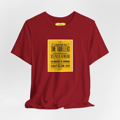 A RECEPTION FOR TIME TRAVELLERS - STEPHEN HAWKINGS TIME TRAVELLERS PARTY (Unisex Softstyle T-Shirt)