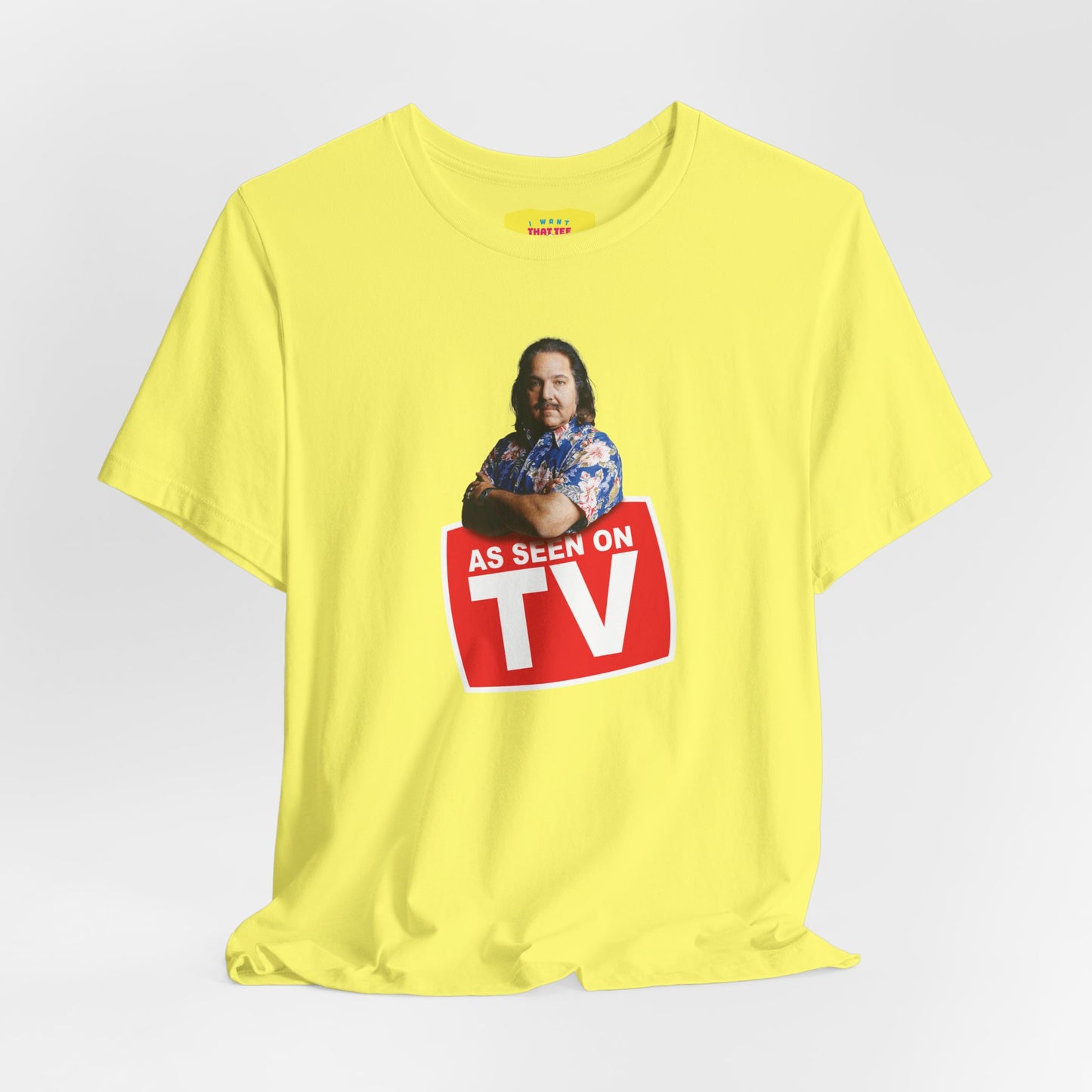 AS SEEN ON TV - RON JEREMY JOKE (Unisex Jersey Short Sleeve Tee)