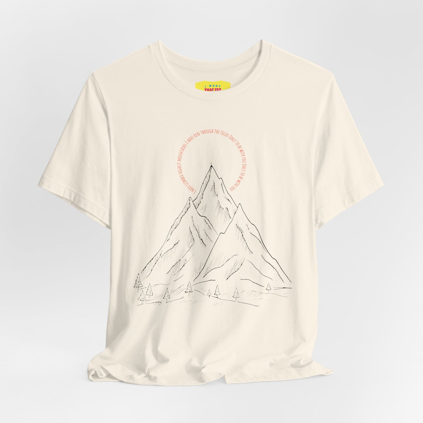 I STILL HAVEN'T FOUND WHAY I'M LOOKING FOR - U2 LYRIC (Unisex Jersey Short Sleeve Tee)