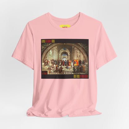 GUNS N ROSES - USE YOUR ILLUSION I ALBUM COVER + RAPHAEL ART (Unisex Jersey Short Sleeve Tee)