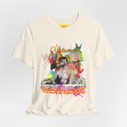 NATURAL WONDER - HIGHER GROUND - STEVIE WONDER (Unisex Jersey Short Sleeve Tee)