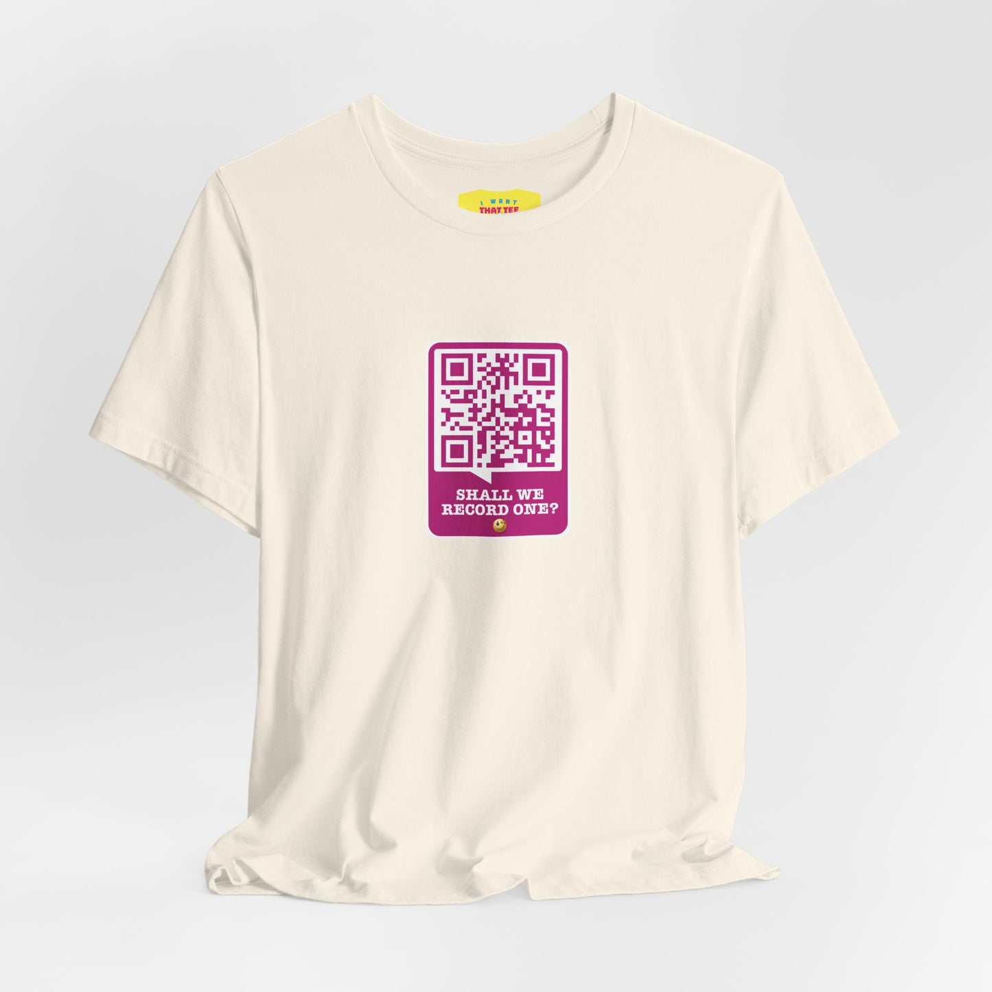 SHALL WE RECORD ONE? - PORN QR JOKE (Unisex Softstyle T-Shirt)