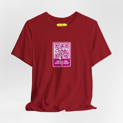 SHALL WE RECORD ONE? - PORN QR JOKE (Unisex Softstyle T-Shirt)