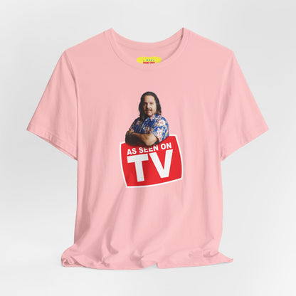 AS SEEN ON TV - RON JEREMY JOKE (Unisex Jersey Short Sleeve Tee)