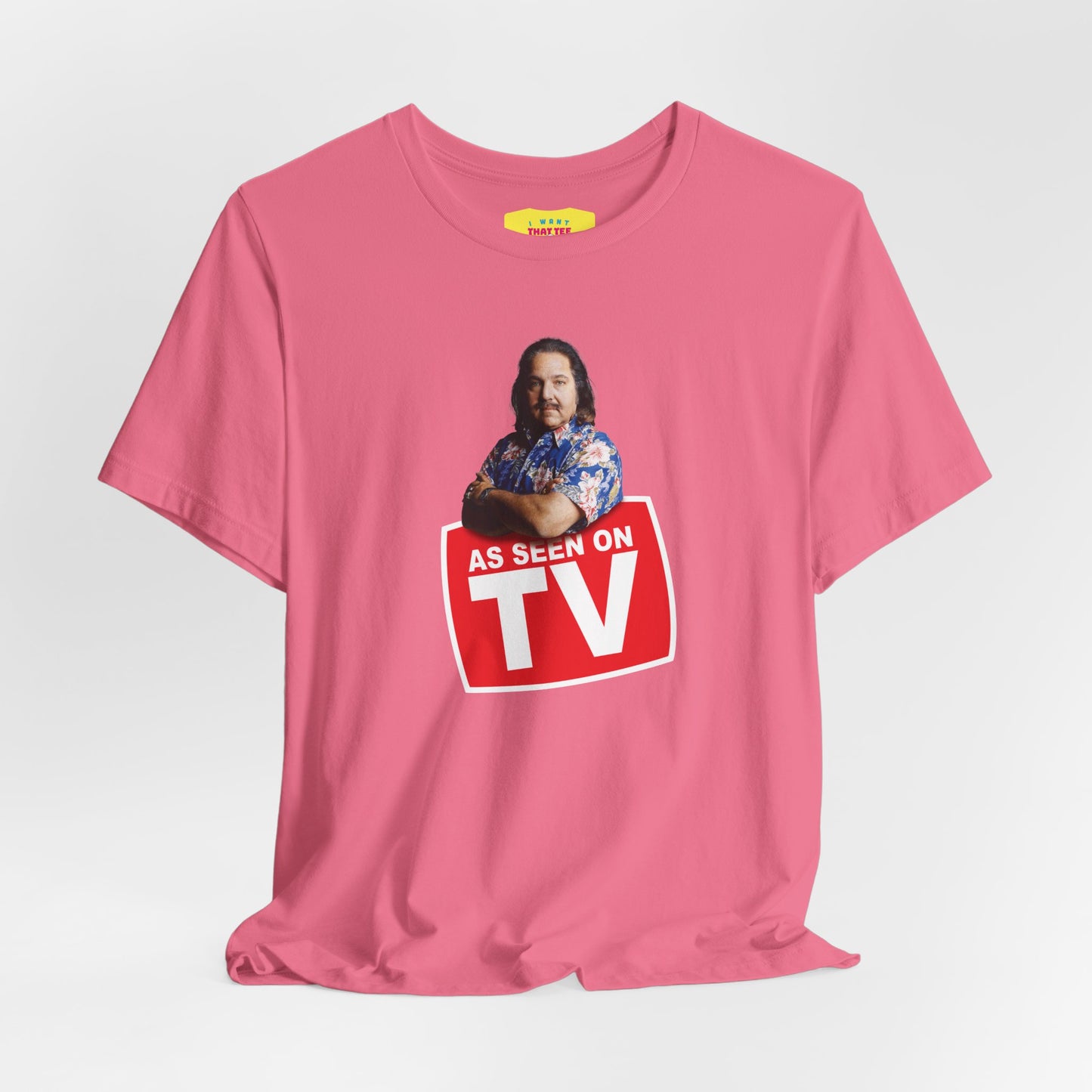 AS SEEN ON TV - RON JEREMY JOKE (Unisex Jersey Short Sleeve Tee)
