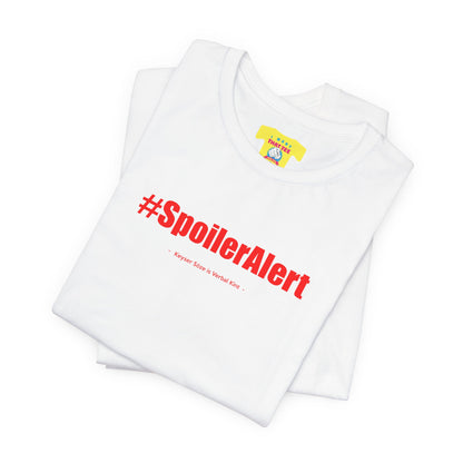 SPOILER ALERT/KEYSER SÖZE IS VERBAL KINT (Text in red, Unisex Softstyle T-Shirt)