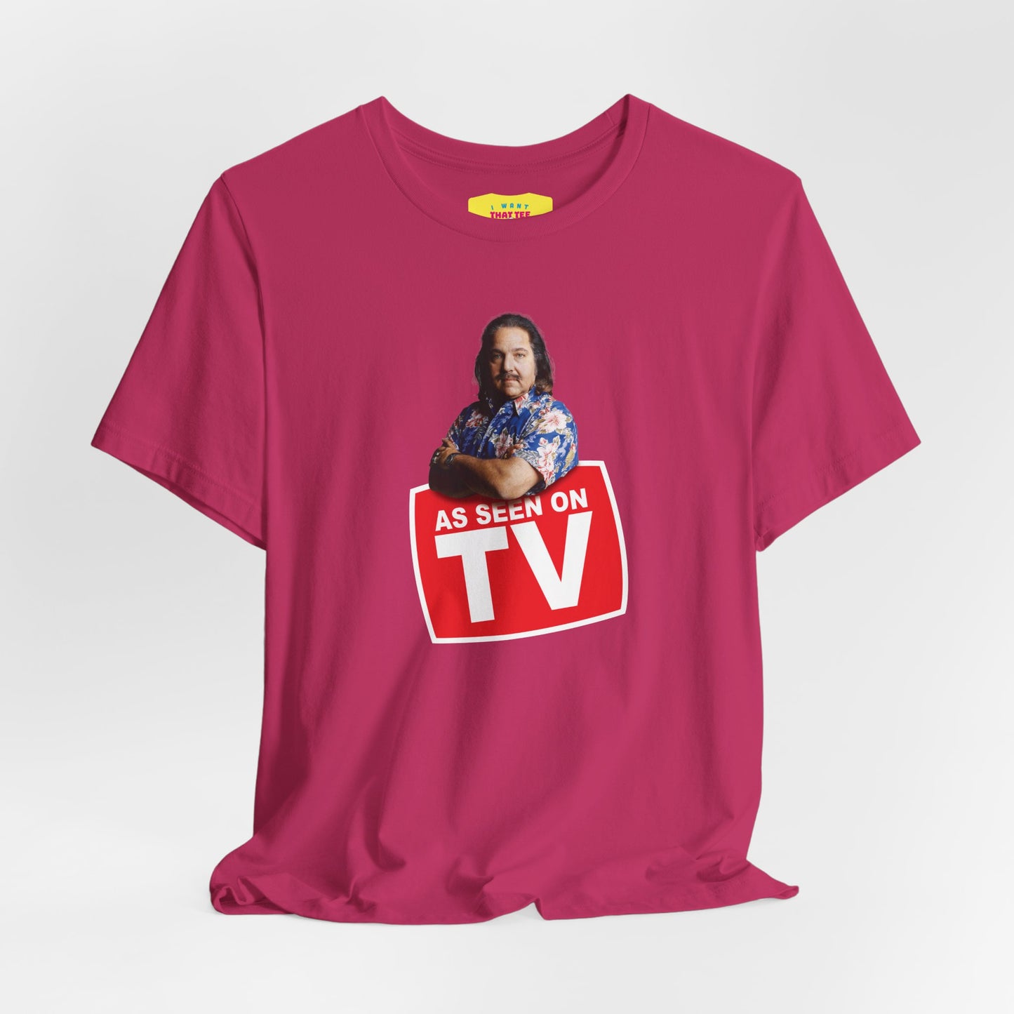 AS SEEN ON TV - RON JEREMY JOKE (Unisex Jersey Short Sleeve Tee)
